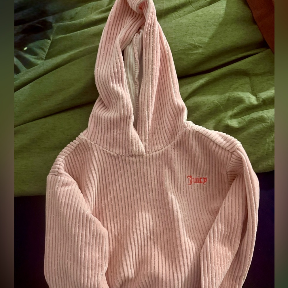 Juicy Couture Pink Girls Toddler Hooded Sweatshirt